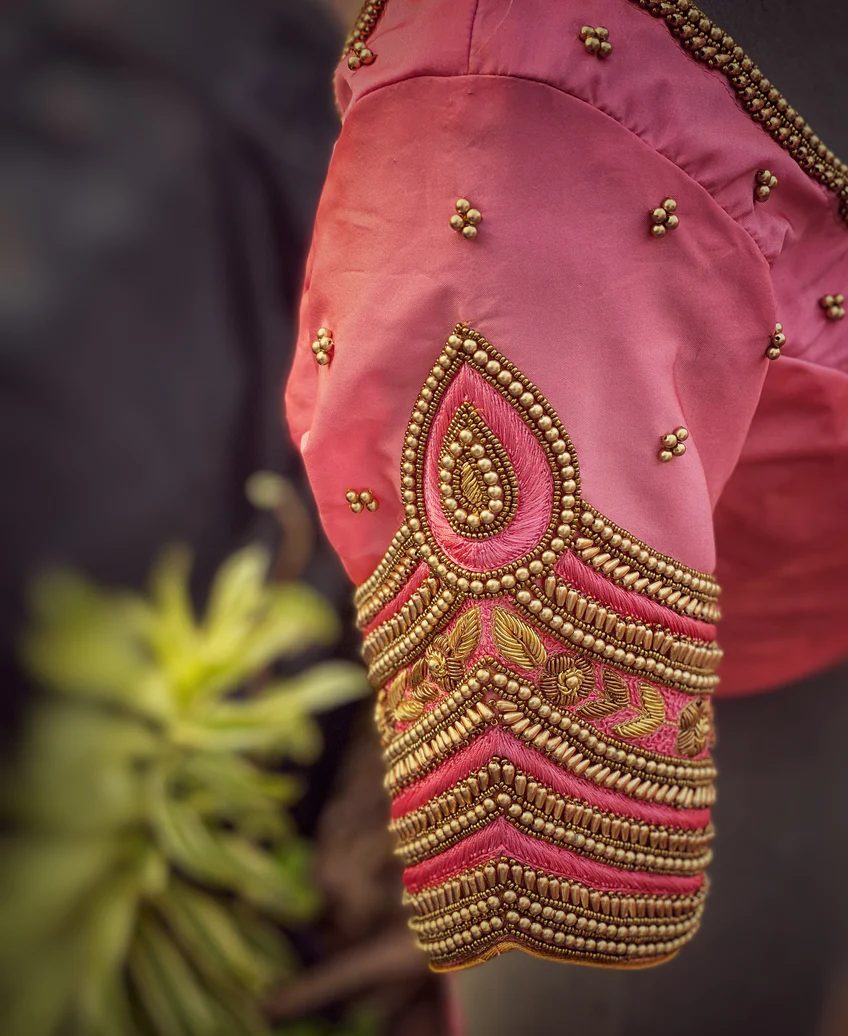 Designer Back Aari Work Blouse